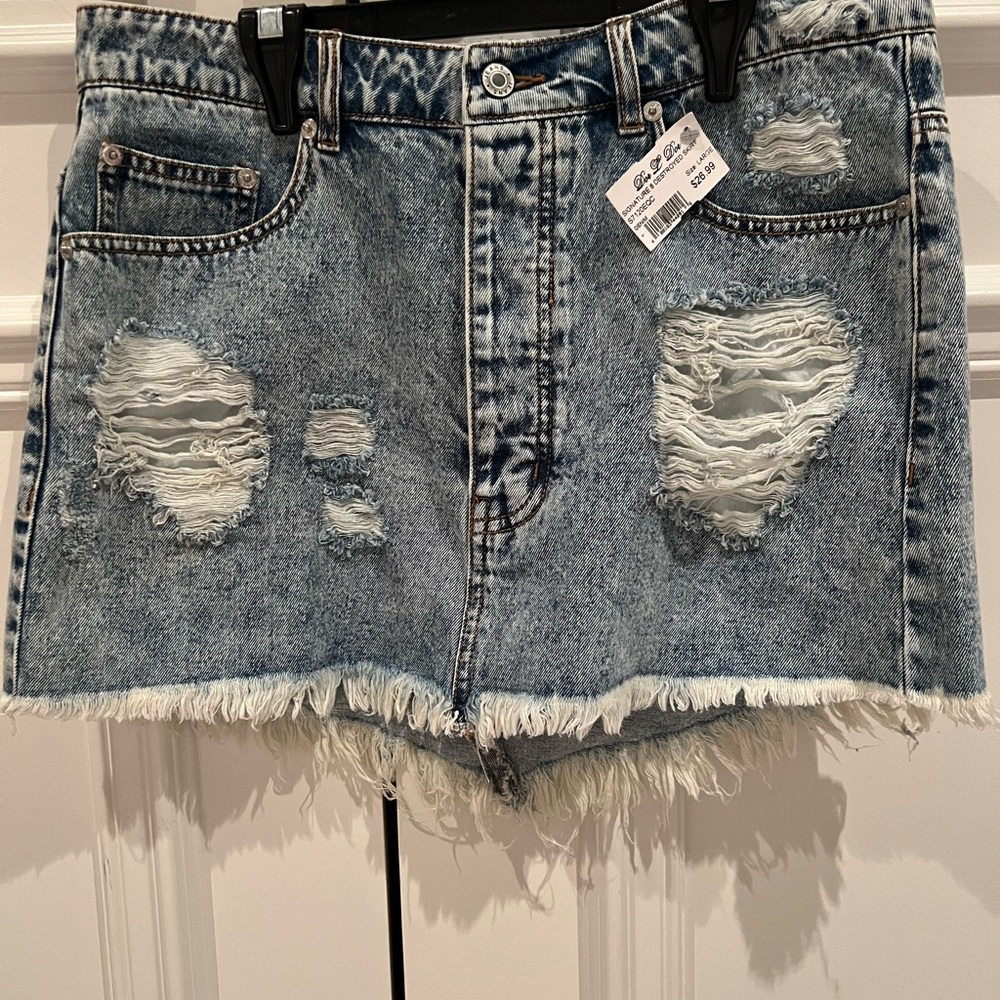 jean skirt